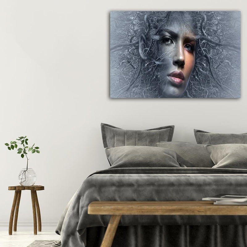 Dekoratīvais panelis - The Woman's Face In The Branches Of A Fantasy  Home Trends Deco