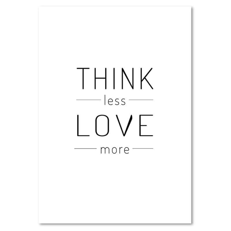 Dekoratīvais panelis - Think Less Love More  Home Trends Deco