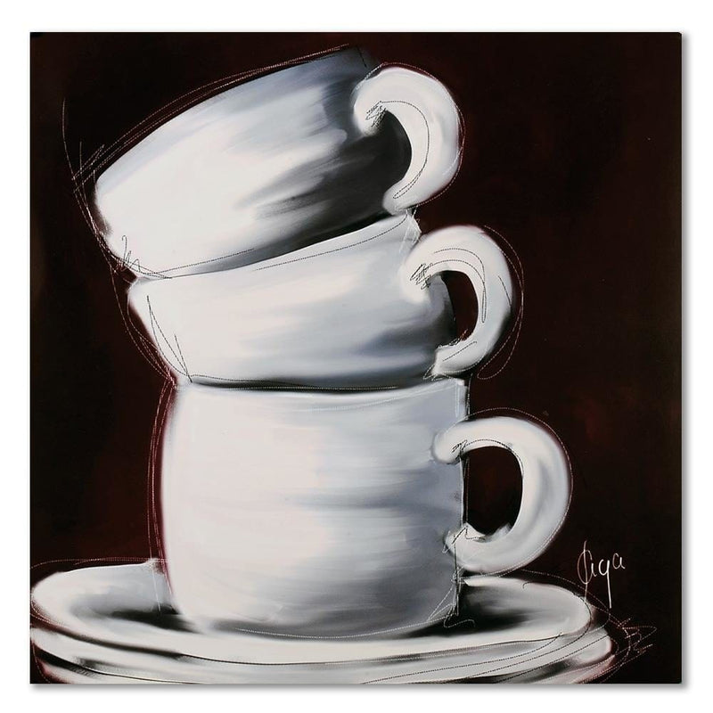 Dekoratīvais panelis - Three cups.   30x30 Home Trends Deco