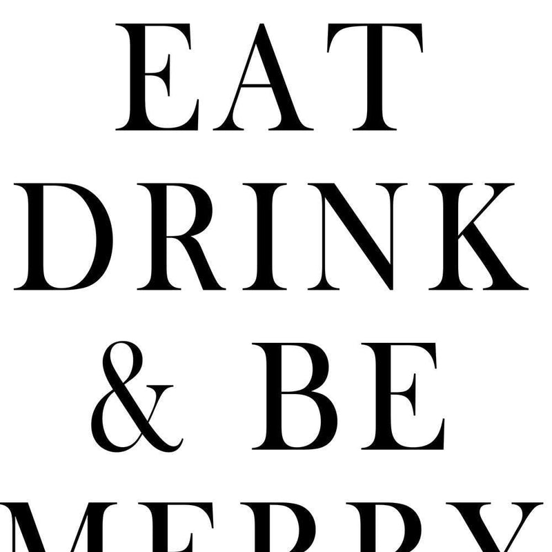 Dekoratīvais panelis - Typography Eat Drink  Home Trends Deco