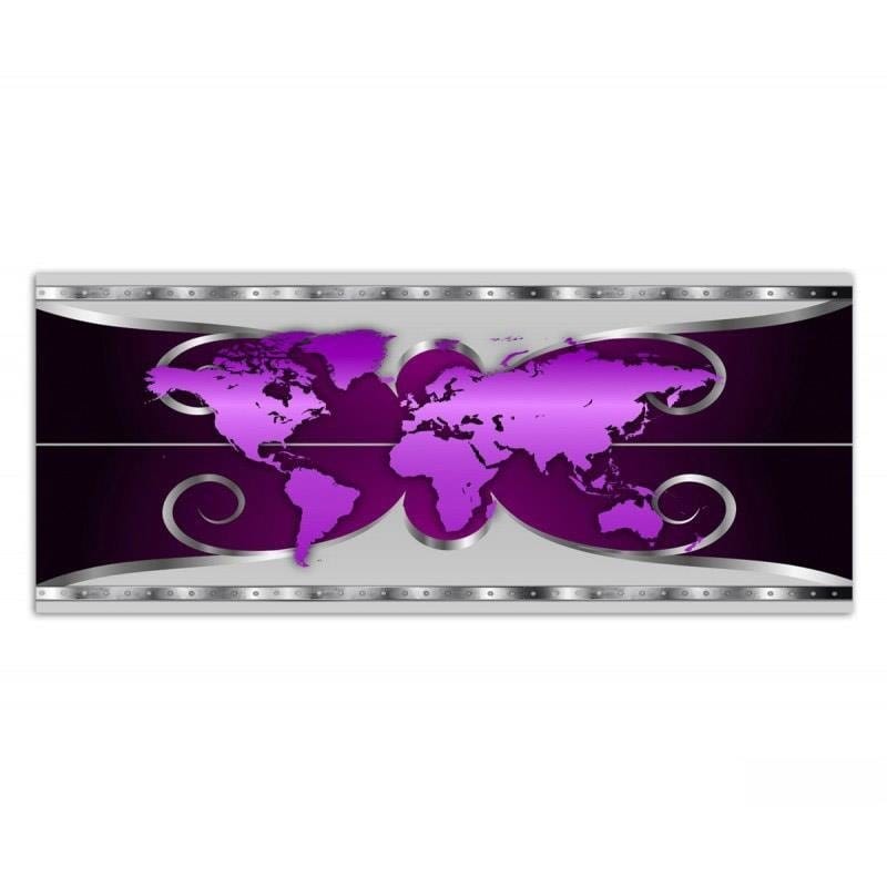 Dekoratīvais panelis - Violet World Map  Home Trends Deco