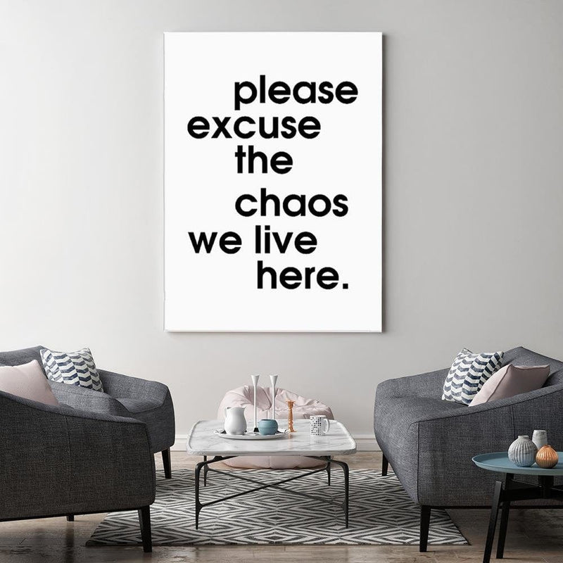 Dekoratīvais panelis - We Live In Chaos  Home Trends Deco