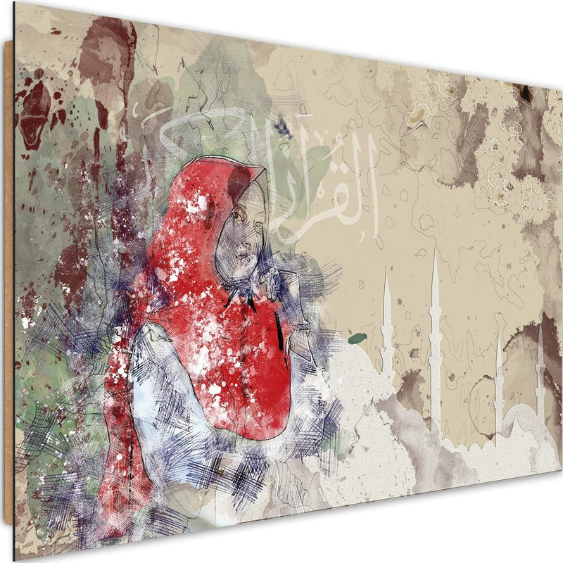 Dekoratīvais panelis - Woman In Red Headscarf  Home Trends Deco