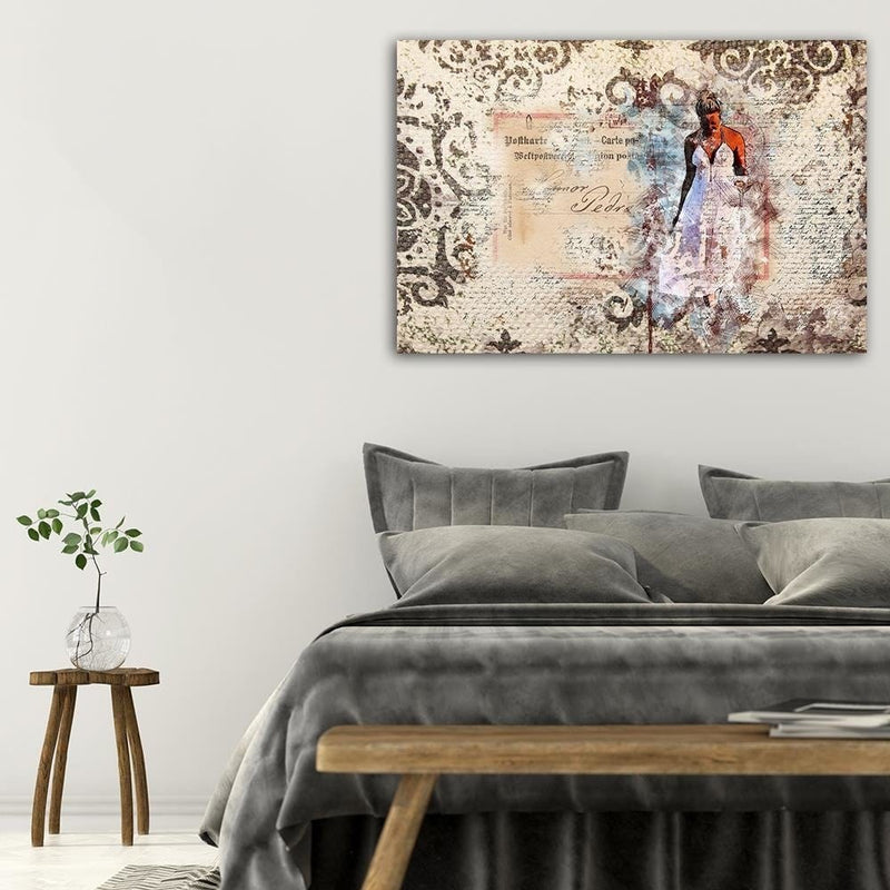 Dekoratīvais panelis - Woman In White Dress  Home Trends Deco