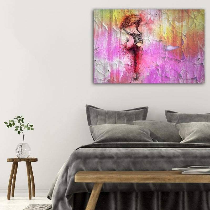 Dekoratīvais panelis - Woman Leaping With Joy  Home Trends Deco