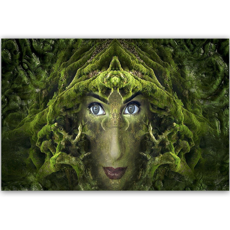 Dekoratīvais panelis - Woman's Face In Moss Fantasy  Home Trends Deco