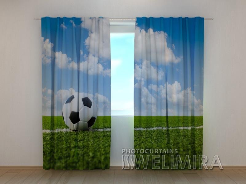 Dienas un nakts aizkari - Bumba futbola laukumā 180 x 140 cm (2X 90x140 cm) / SCREEN E-interjers.lv