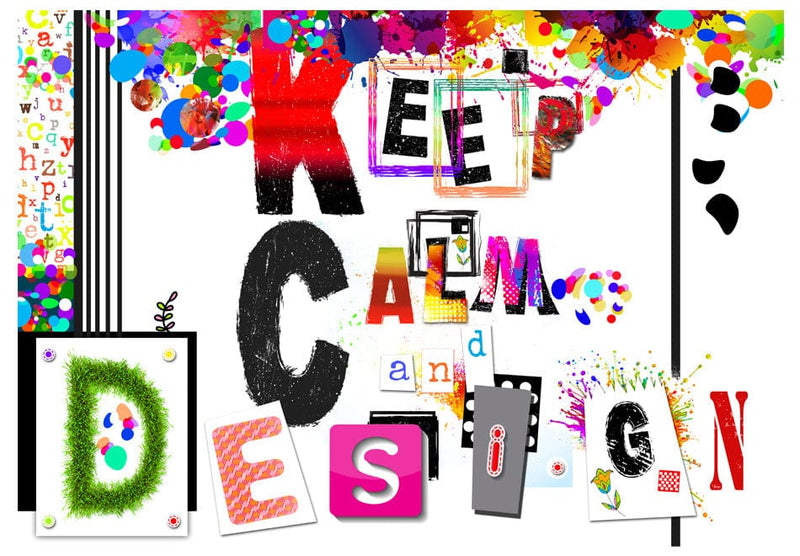 Fototapetes - Keep Calm and Design (saglabāt mieru un veidot) E-interjers.lv