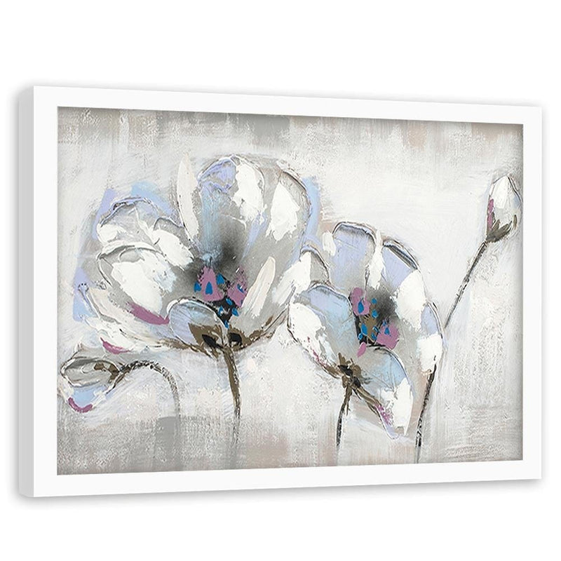 Glezna baltā rāmī - Orchid Abstraction  Home Trends DECO