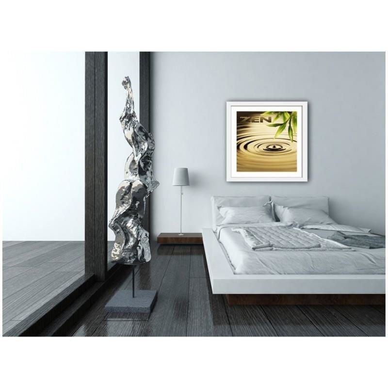 Glezna baltā rāmī - Zen - the element of water  Home Trends DECO