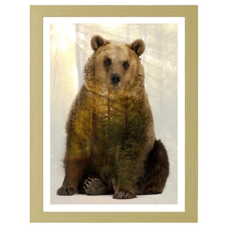 Glezna bēšā rāmī - Bear  Home Trends DECO