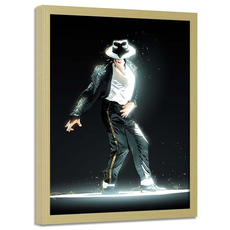 Glezna bēšā rāmī - King Of Pop Icon Black  Home Trends DECO