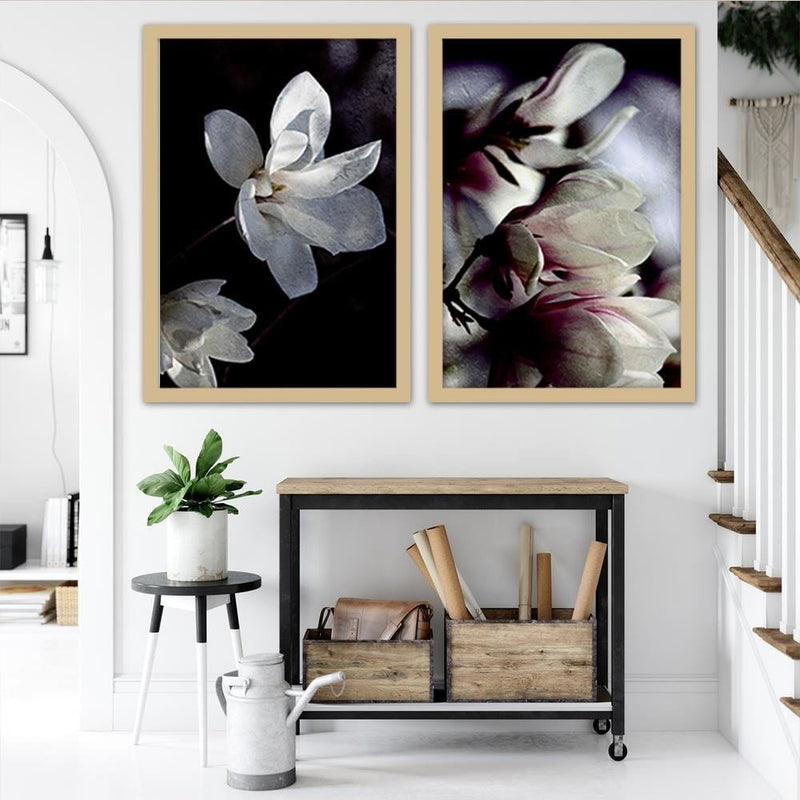 Glezna bēšā rāmī - Magnolia Buds  Home Trends DECO