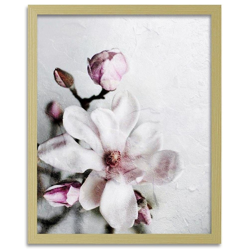 Glezna bēšā rāmī - Magnolia Flower  Home Trends DECO