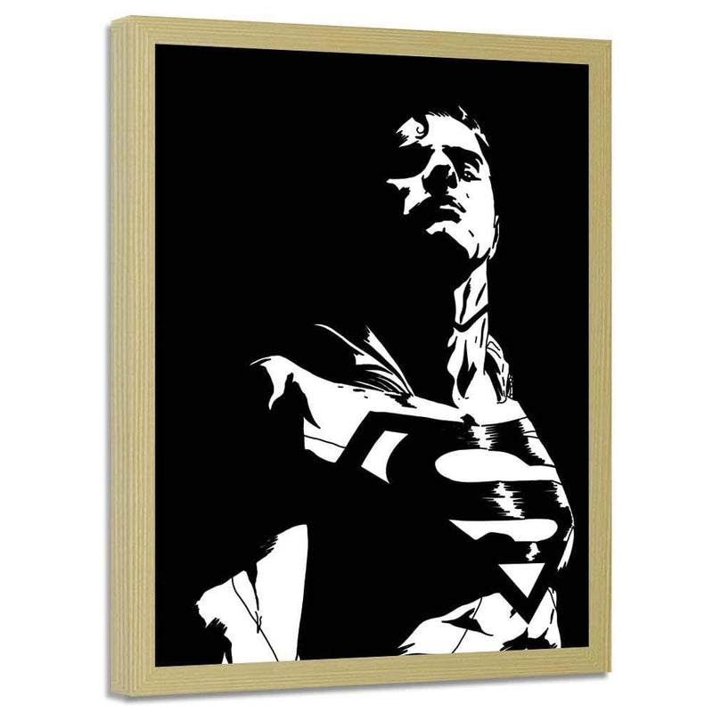 Glezna bēšā rāmī - Man Of Steel 1  Home Trends DECO