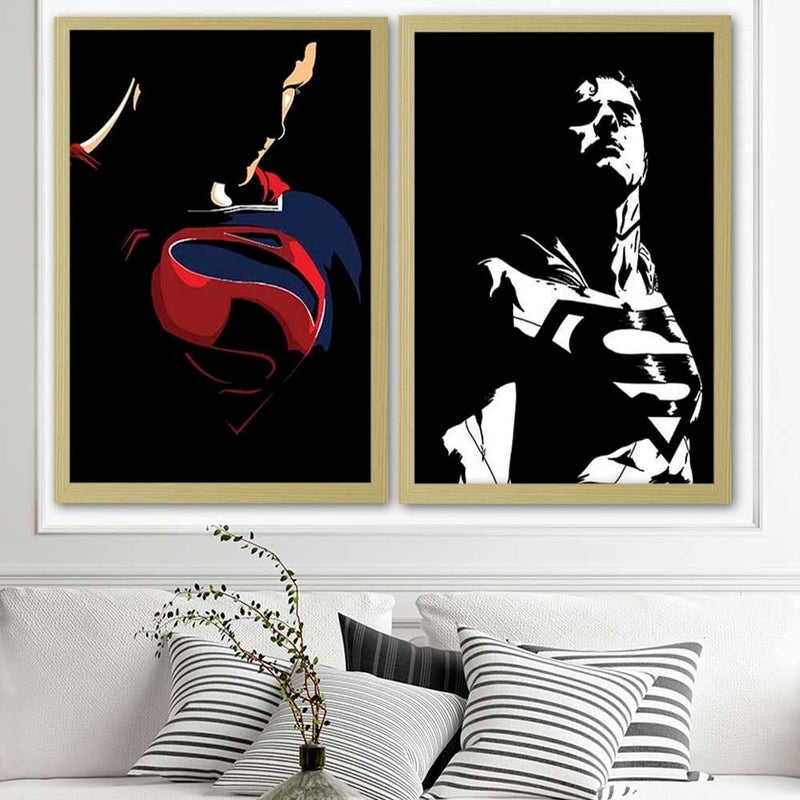 Glezna bēšā rāmī - Man Of Steel 1  Home Trends DECO