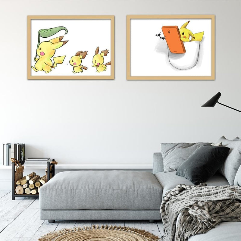 Glezna bēšā rāmī - Manga Cartoon Character  Home Trends DECO