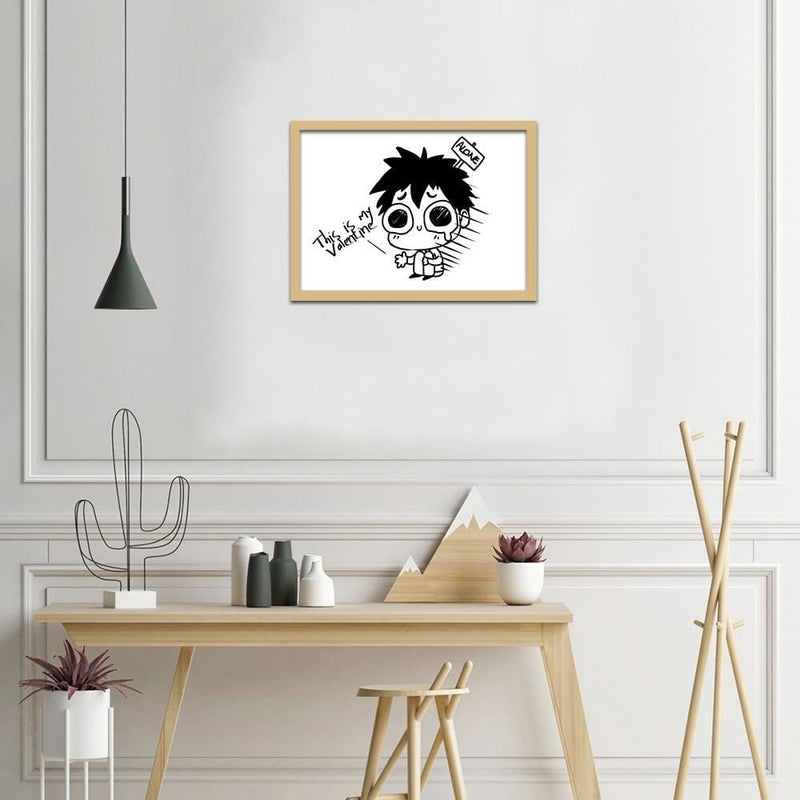 Glezna bēšā rāmī - Manga Little Boy  Home Trends DECO