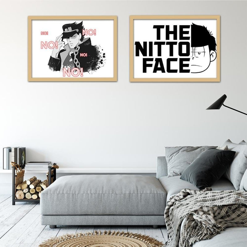 Glezna bēšā rāmī - Manga Nitto Face  Home Trends DECO