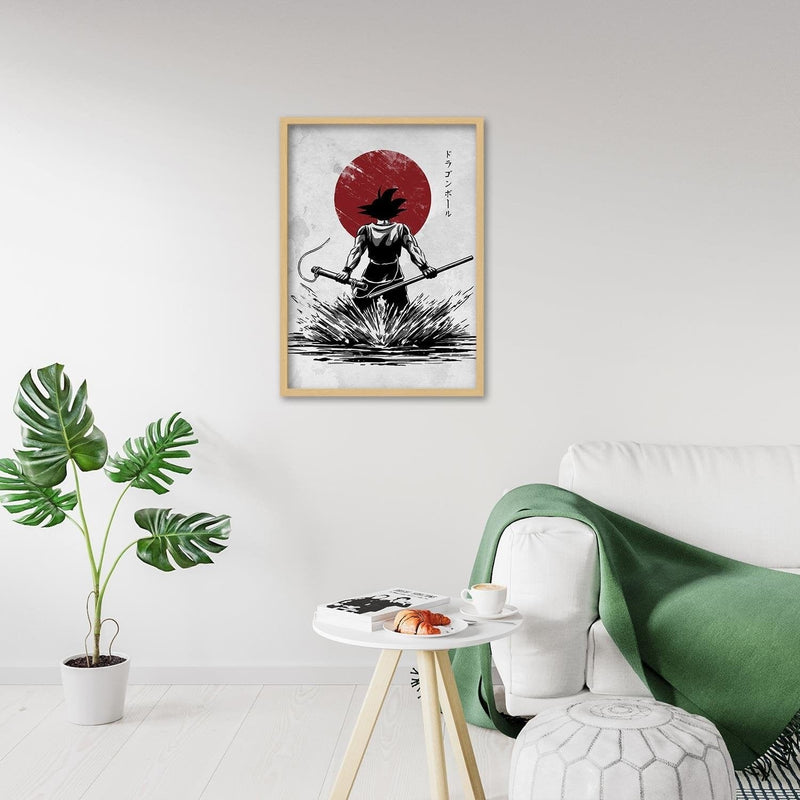 Glezna bēšā rāmī - Manga Warrior  Home Trends DECO