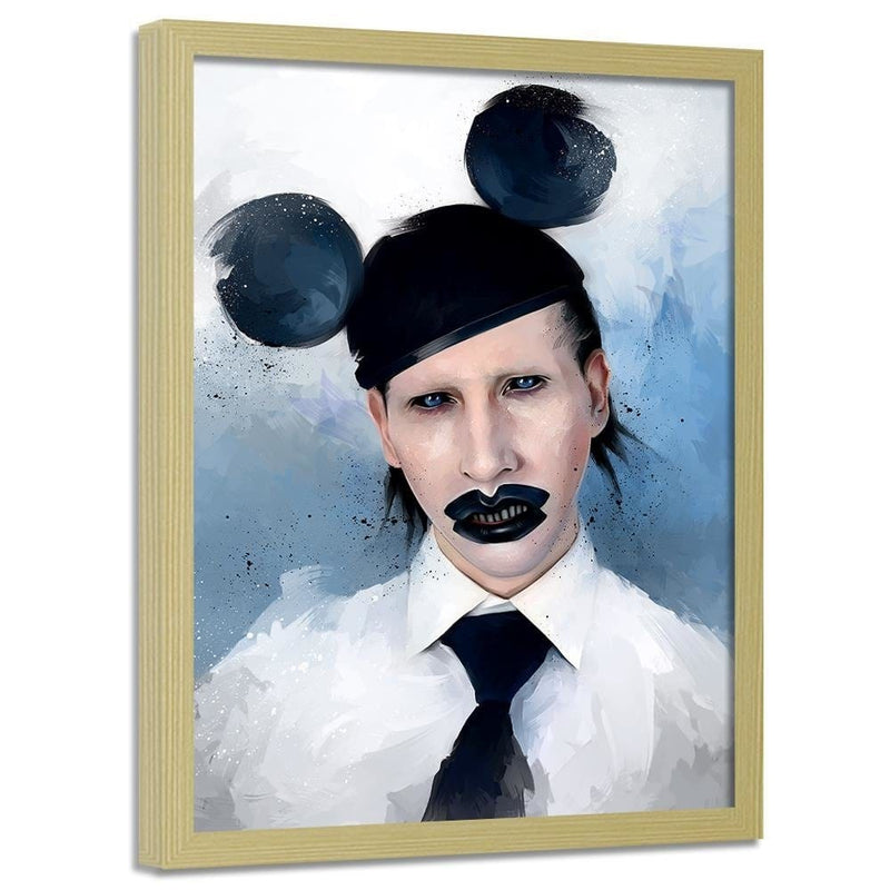 Glezna bēšā rāmī - Marilyn Manson Mouse  Home Trends DECO