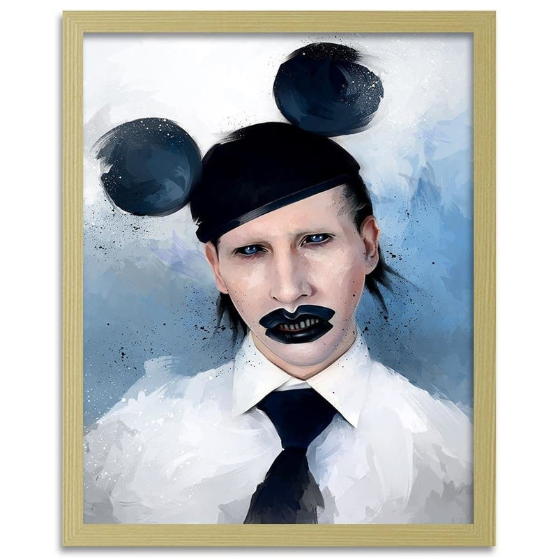 Glezna bēšā rāmī - Marilyn Manson Mouse  Home Trends DECO