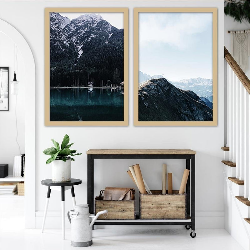 Glezna bēšā rāmī - Mountain Trail  Home Trends DECO