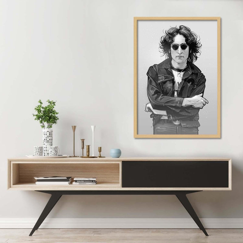 Glezna bēšā rāmī - Music Legend Singer  Home Trends DECO