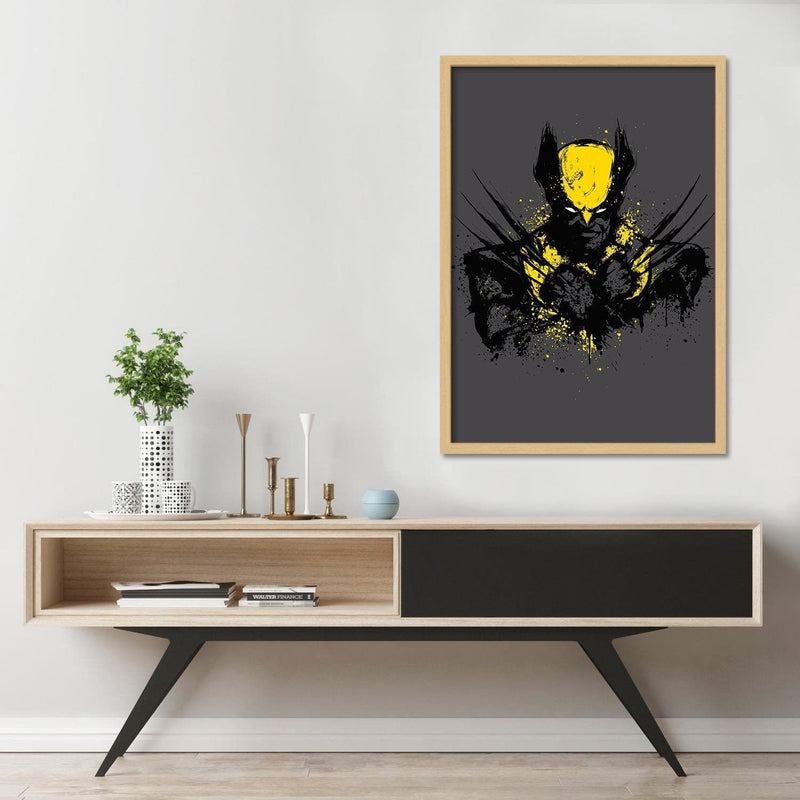 Glezna bēšā rāmī - Mutant Rage Yellow  Home Trends DECO