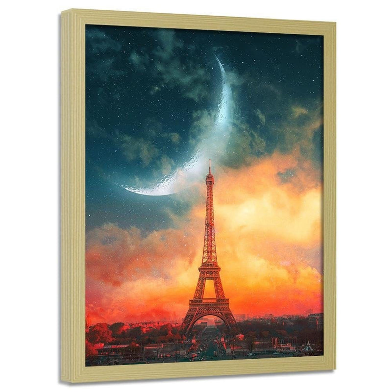 Glezna bēšā rāmī - Night In Paris  Home Trends DECO