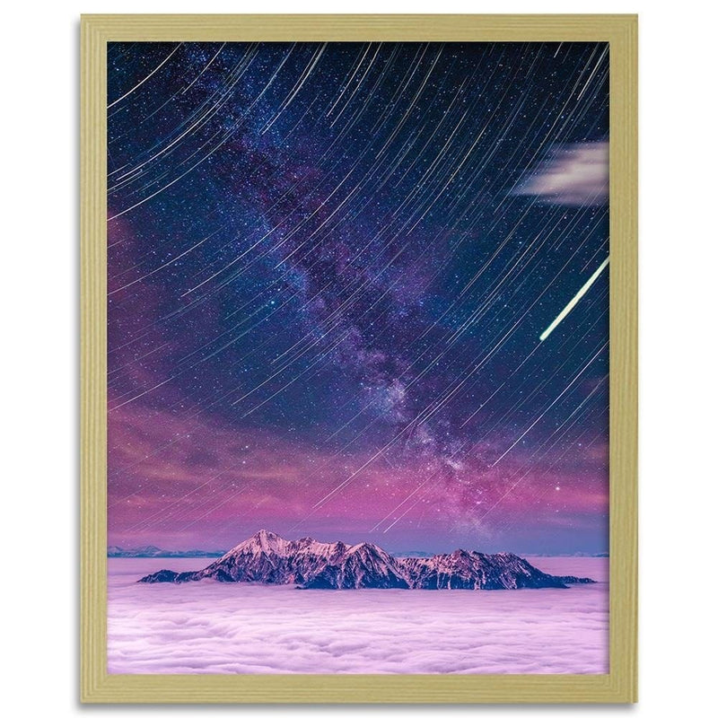 Glezna bēšā rāmī - Night Shooting Stars  Home Trends DECO