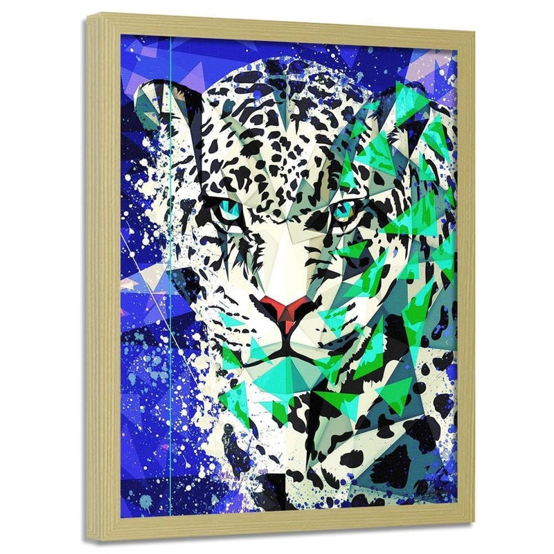 Glezna bēšā rāmī - Painted Jaguar  Home Trends DECO