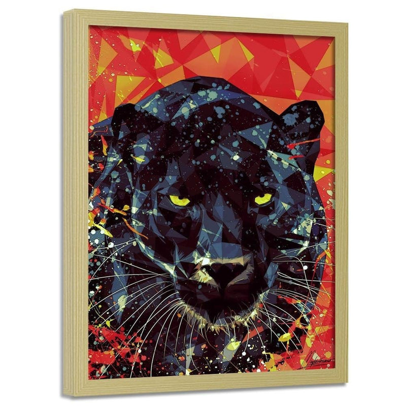 Glezna bēšā rāmī - Painted Panther  Home Trends DECO