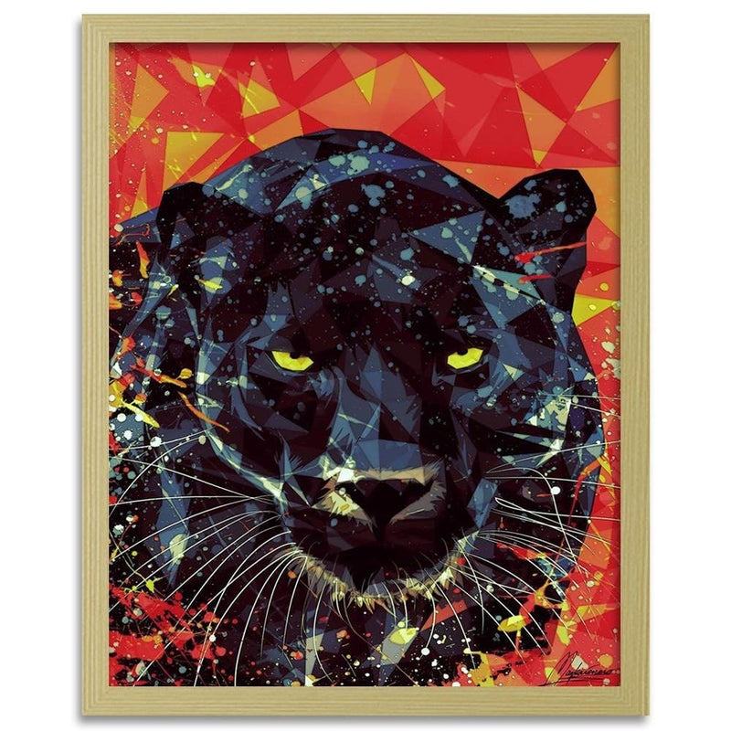 Glezna bēšā rāmī - Painted Panther  Home Trends DECO