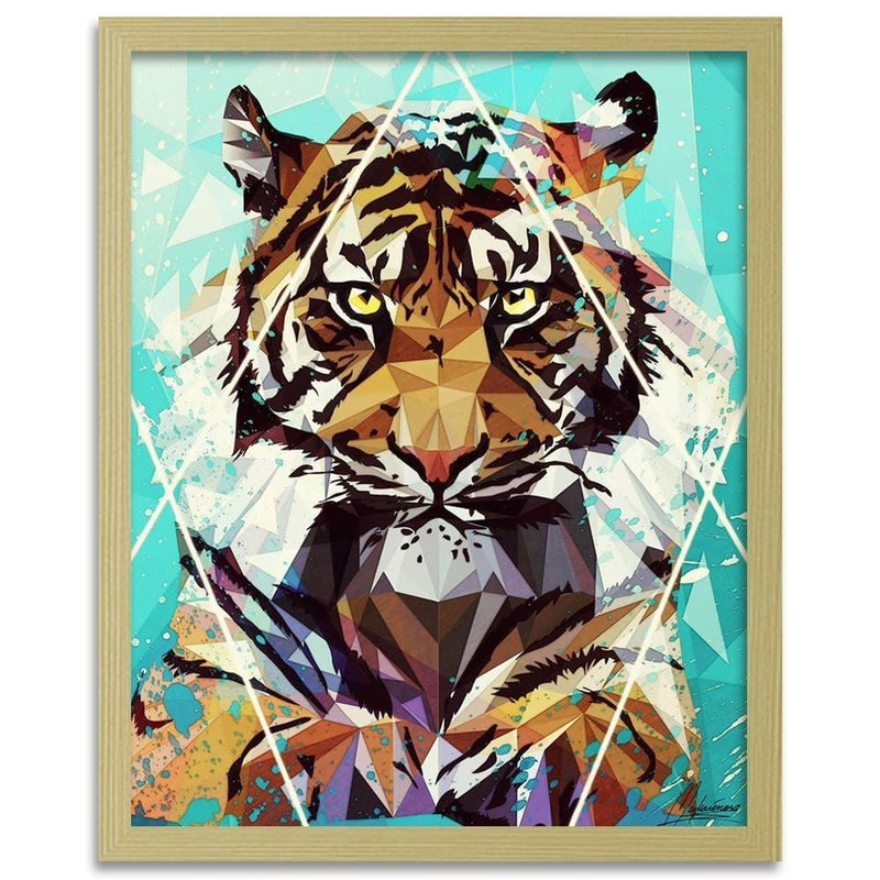 Glezna bēšā rāmī - Painted Tiger  Home Trends DECO