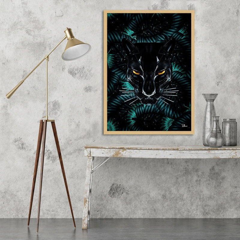 Glezna bēšā rāmī - Panther Modern Black  Home Trends DECO