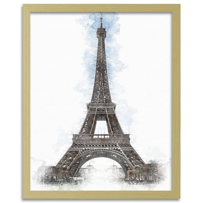 Glezna bēšā rāmī - Paris Artwork Brown  Home Trends DECO