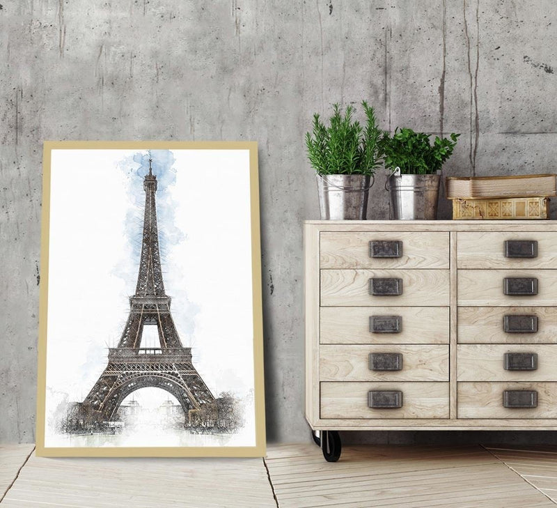 Glezna bēšā rāmī - Paris Artwork Brown  Home Trends DECO