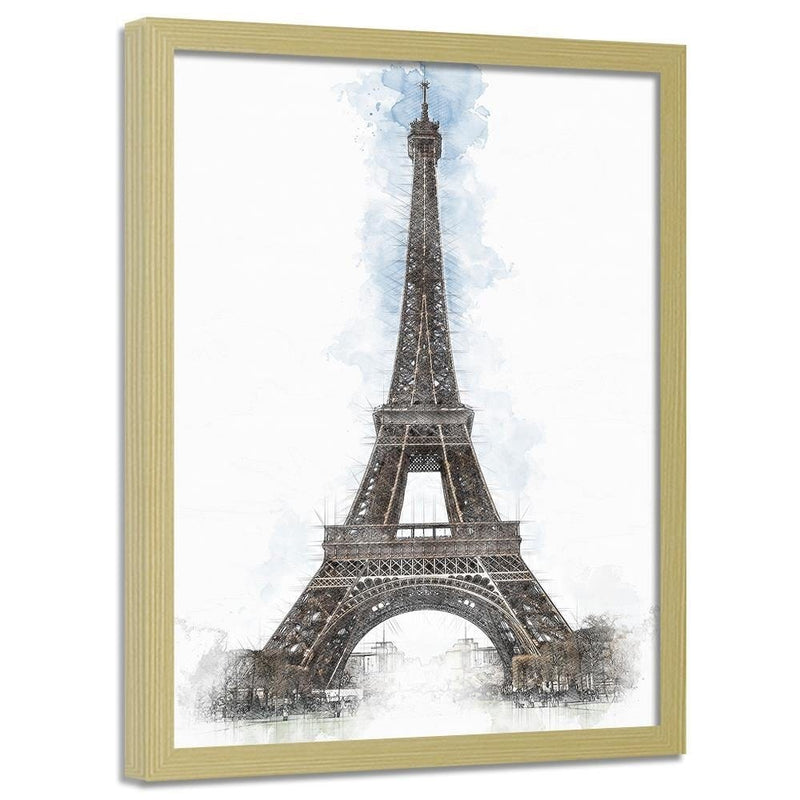 Glezna bēšā rāmī - Paris Artwork Brown  Home Trends DECO