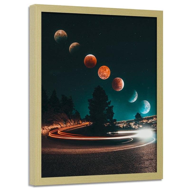 Glezna bēšā rāmī - Phases Of The Moon And The Lights  Home Trends DECO