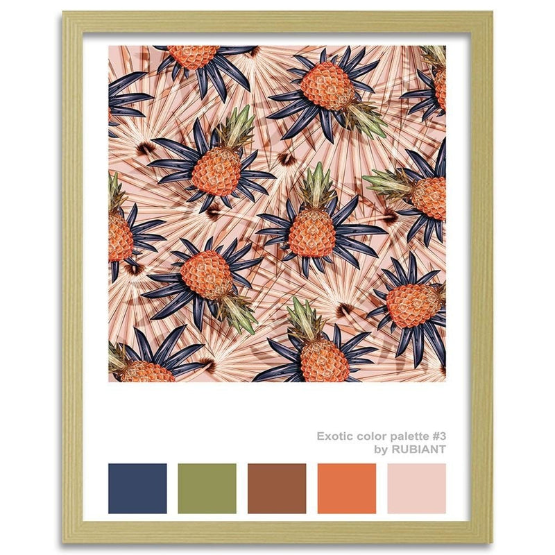 Glezna bēšā rāmī - Pineapple Brown  Home Trends DECO