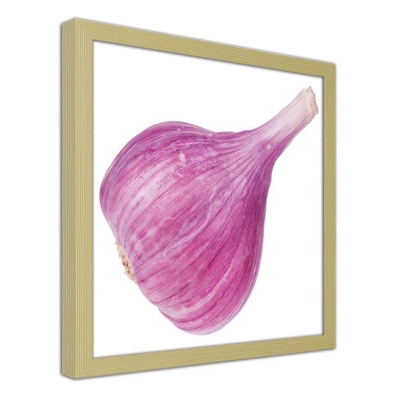 Glezna bēšā rāmī - Pink garlic  Home Trends DECO