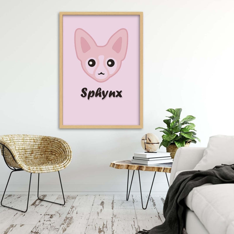 Glezna bēšā rāmī - Pink Sphinx  Home Trends DECO