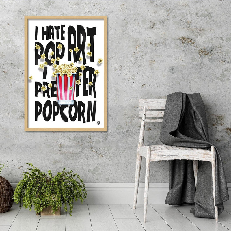 Glezna bēšā rāmī - Popcorn  Home Trends DECO