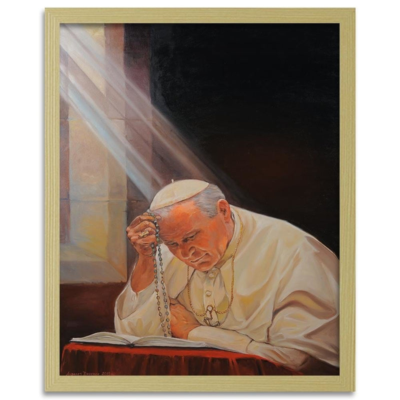 Glezna bēšā rāmī - Pope John Paul Ii  Home Trends DECO