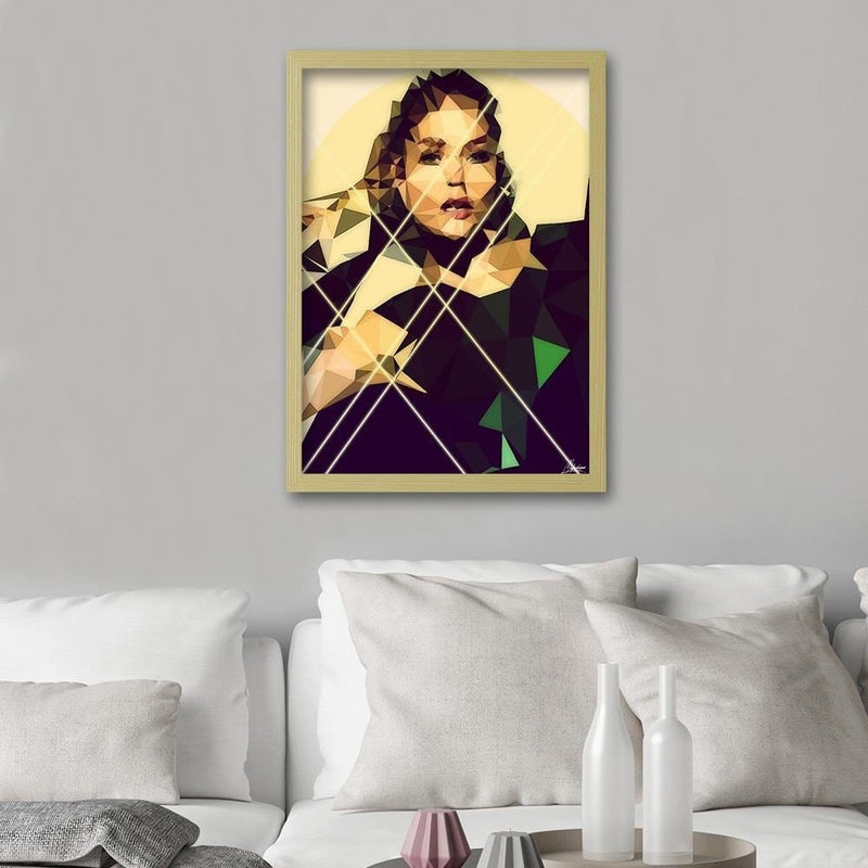 Glezna bēšā rāmī - Portrait Of A Woman  Home Trends DECO