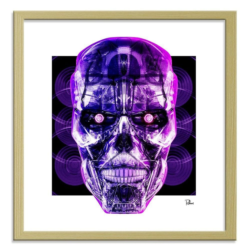 Glezna bēšā rāmī - Purple Skull  Home Trends DECO