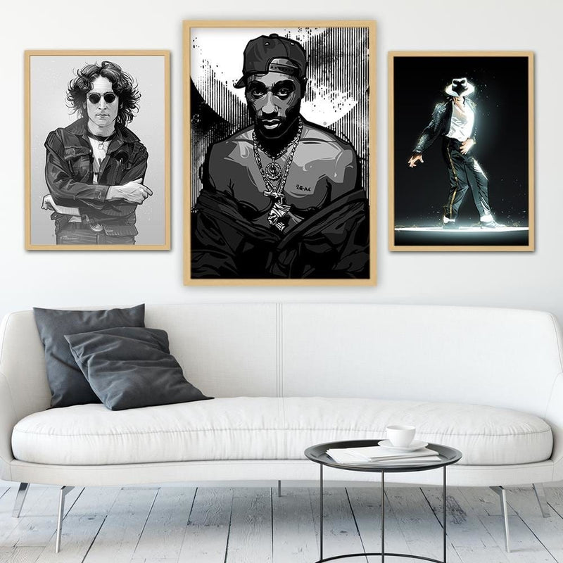 Glezna bēšā rāmī - Rapper  Home Trends DECO