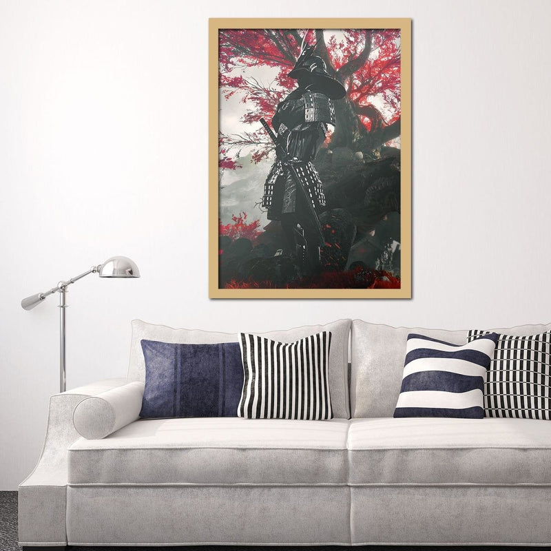 Glezna bēšā rāmī - Samurai  Home Trends DECO