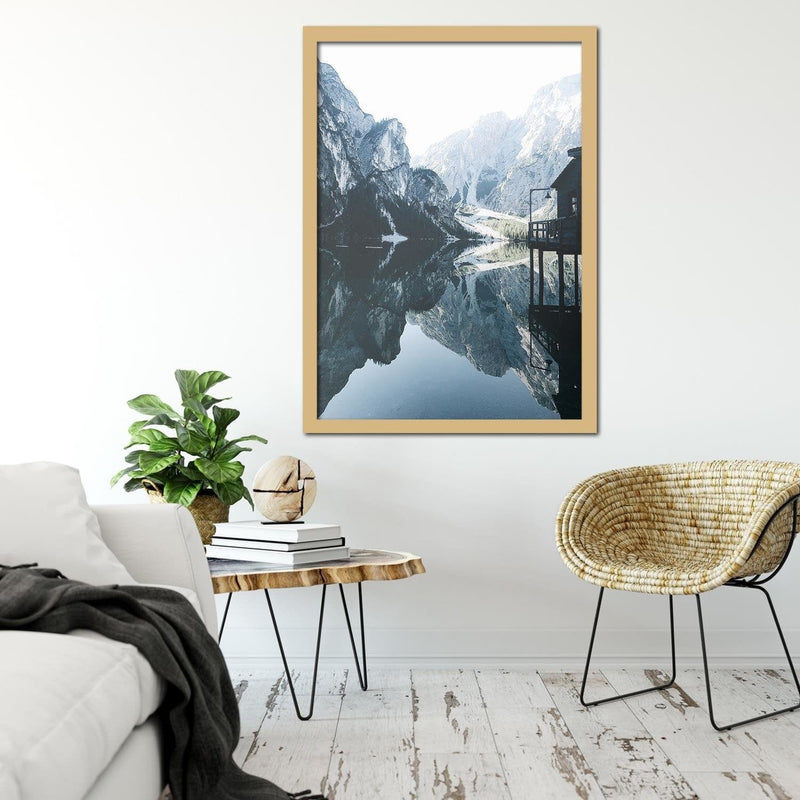 Glezna bēšā rāmī - Secret Mountains  Home Trends DECO